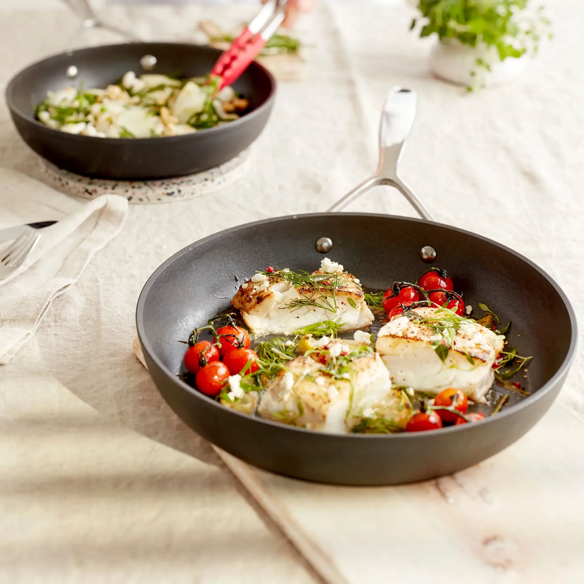 Demeyere Alu Pro 5 Ti-X σετ τηγανιών, 2 τεμάχια Demeyere