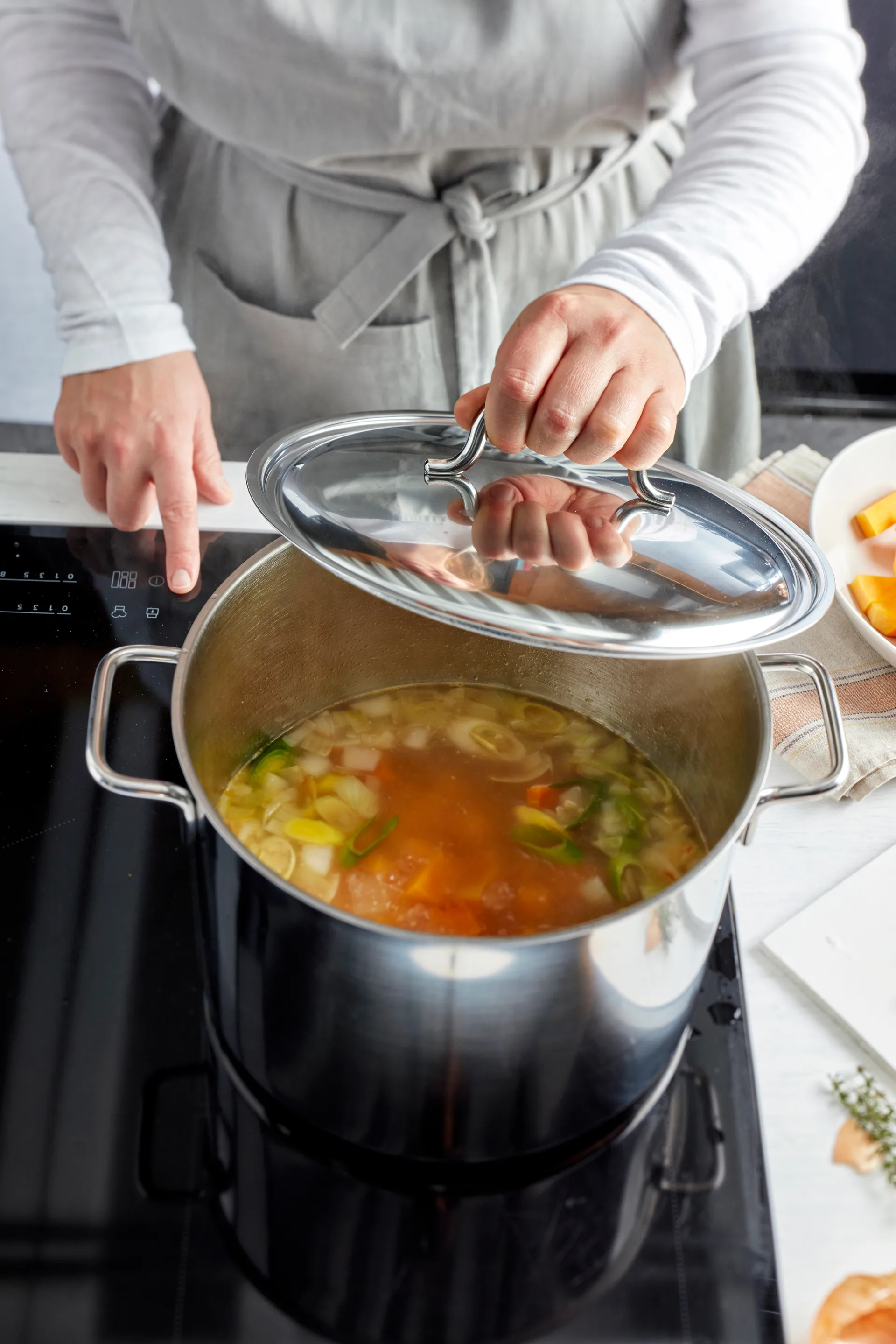 Demeyere Apollo 7 κατσαρόλα υψηλή ανοξείδωτο ατσάλι, 8 Λ Demeyere