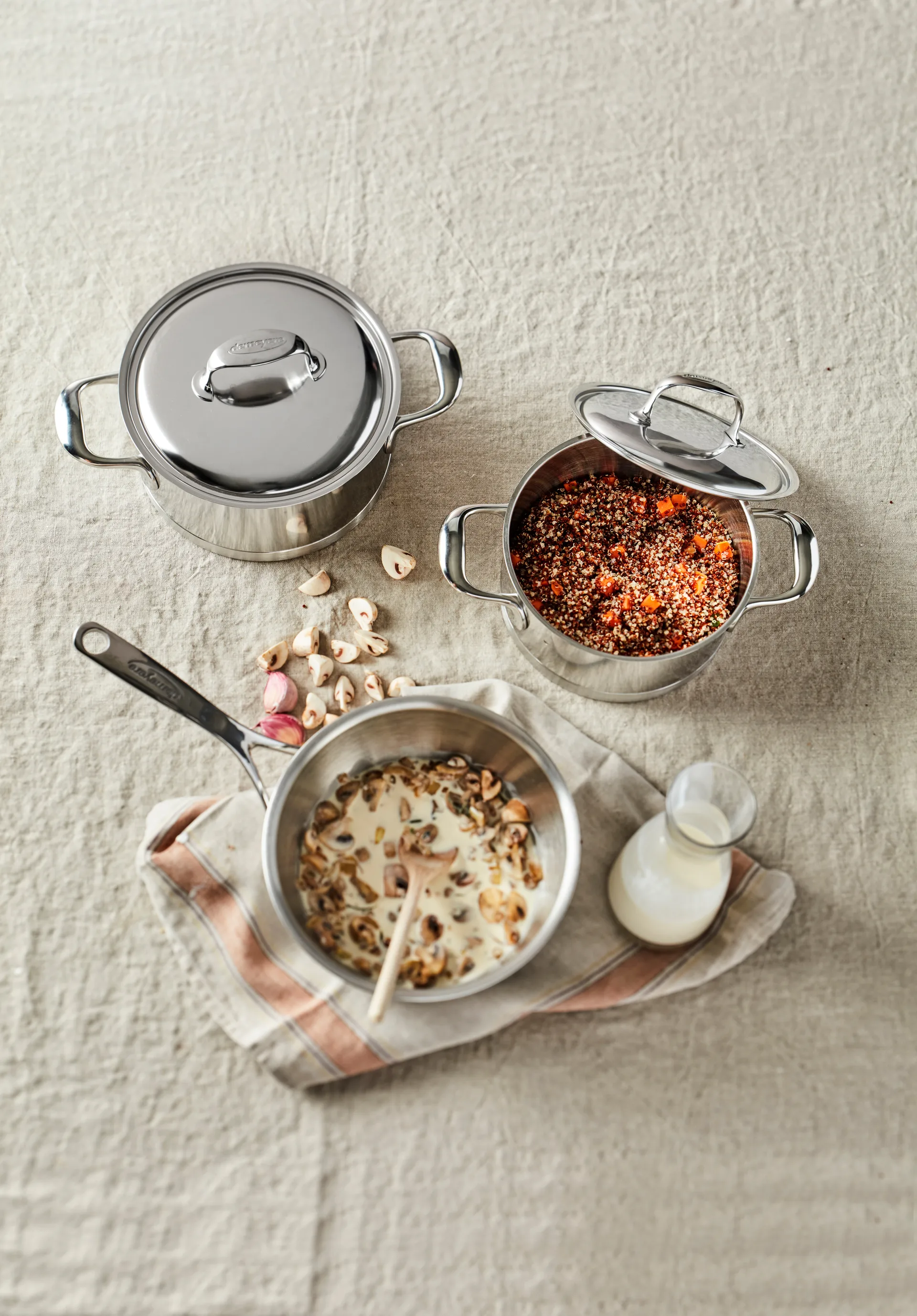 Demeyere Atlantis 7 κατσαρόλα χαμηλή ανοξείδωτο ατσάλι, 3 Λ Demeyere