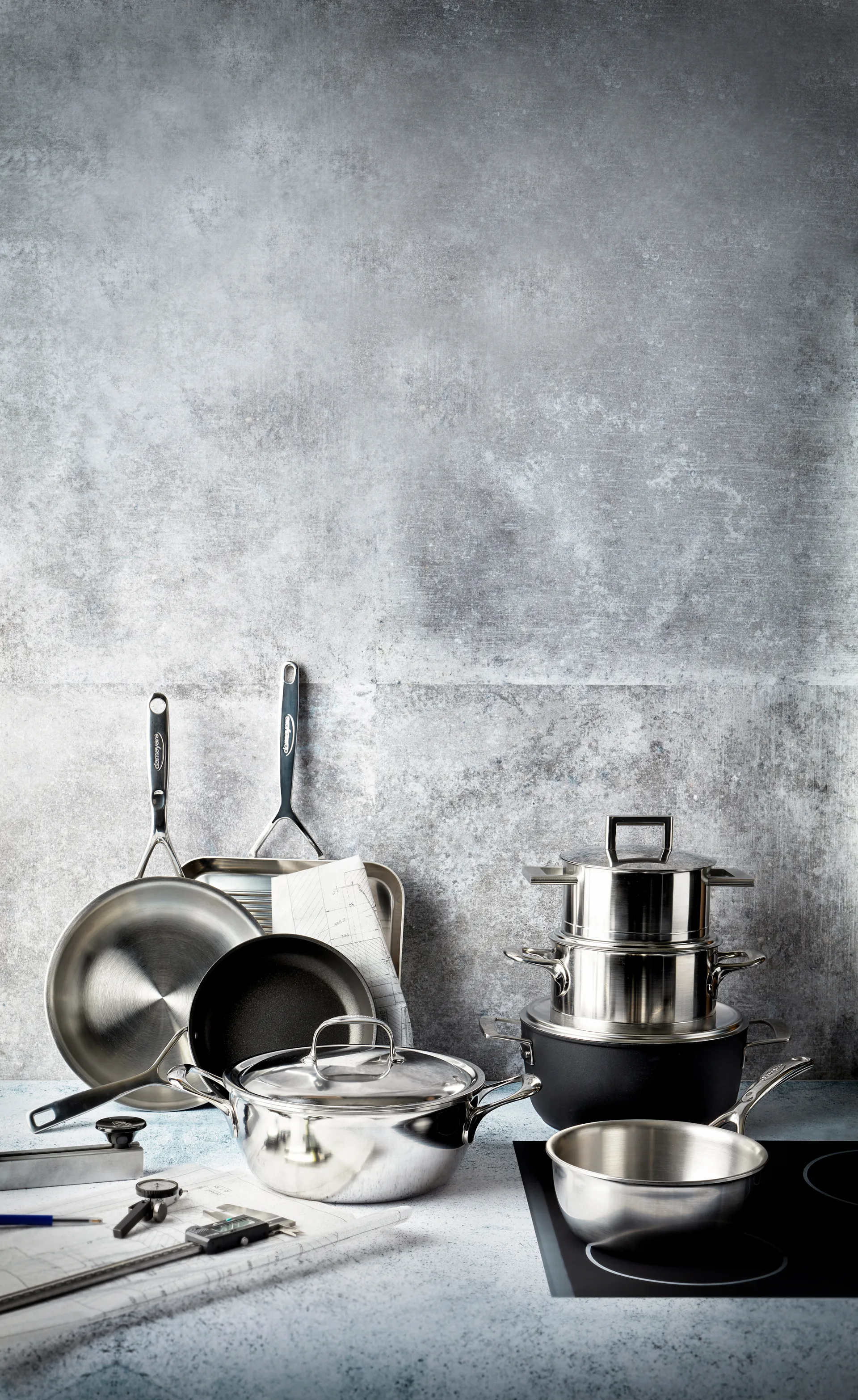 Demeyere Atlantis 7 τηγάνι σερβιρίσματος ανοξείδωτο ατσάλι, 4,8 Λ Demeyere