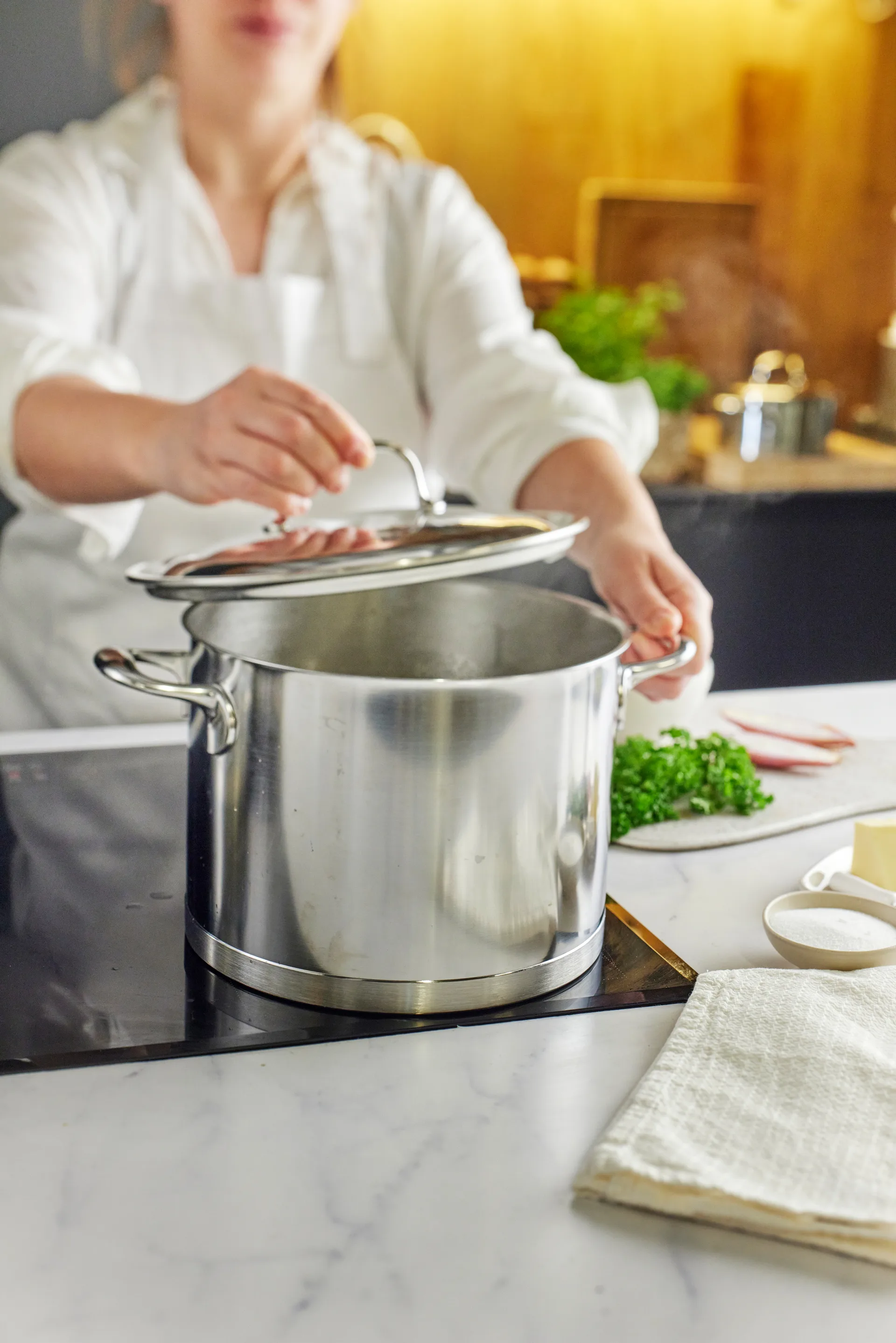 Demeyere Atlantis 7 Κατσαρόλα ψηλή από ανοξείδωτο ατσάλι, 8 Λ Demeyere