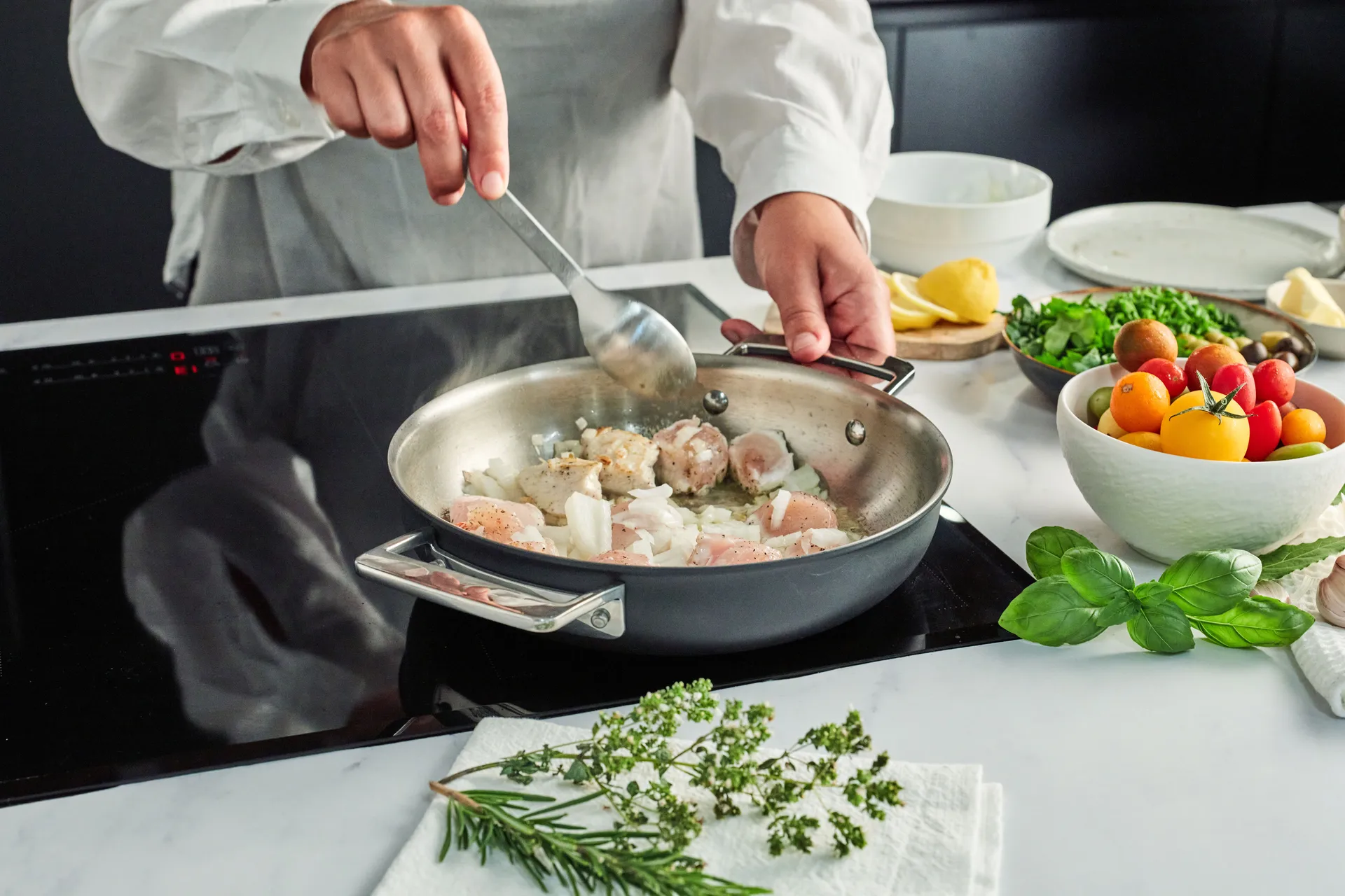 Demeyere Black 5 multifunktion 5-στρώσεων τηγάνι, Ø20 εκ. Demeyere