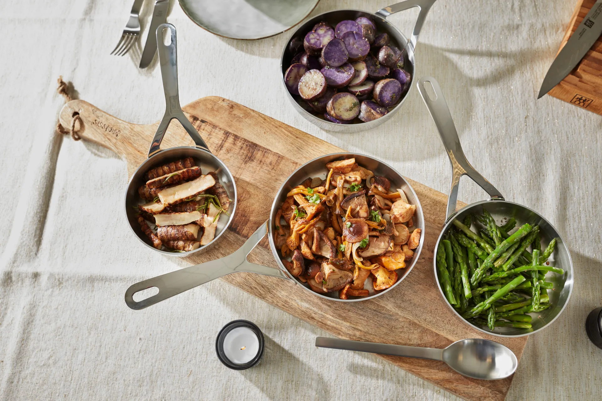 Specialties 3 τηγάνι mini ανοξείδωτο ατσάλι 3-στρώσεων, Ø12 εκ. Demeyere