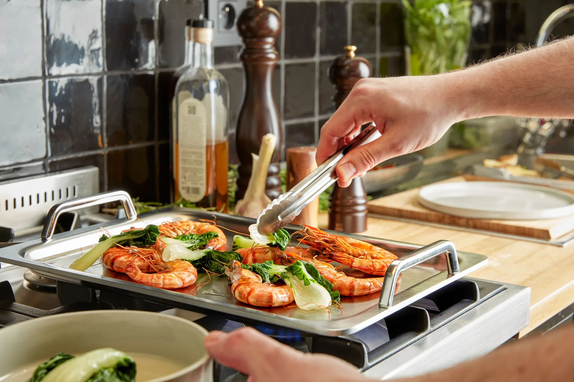 Specialties 5 Teppanyaki τηγάνι 5-στρώσεων 39x27 εκ., Ανοξείδωτο ατσάλι Demeyere