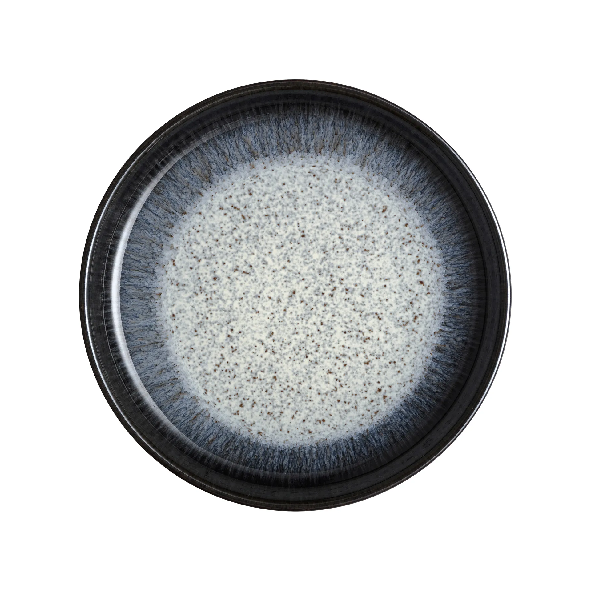 Μικρό ρηχό πιάτο Halo 250 ml17 εκ, μπλε-γκρι-μαύρο Denby