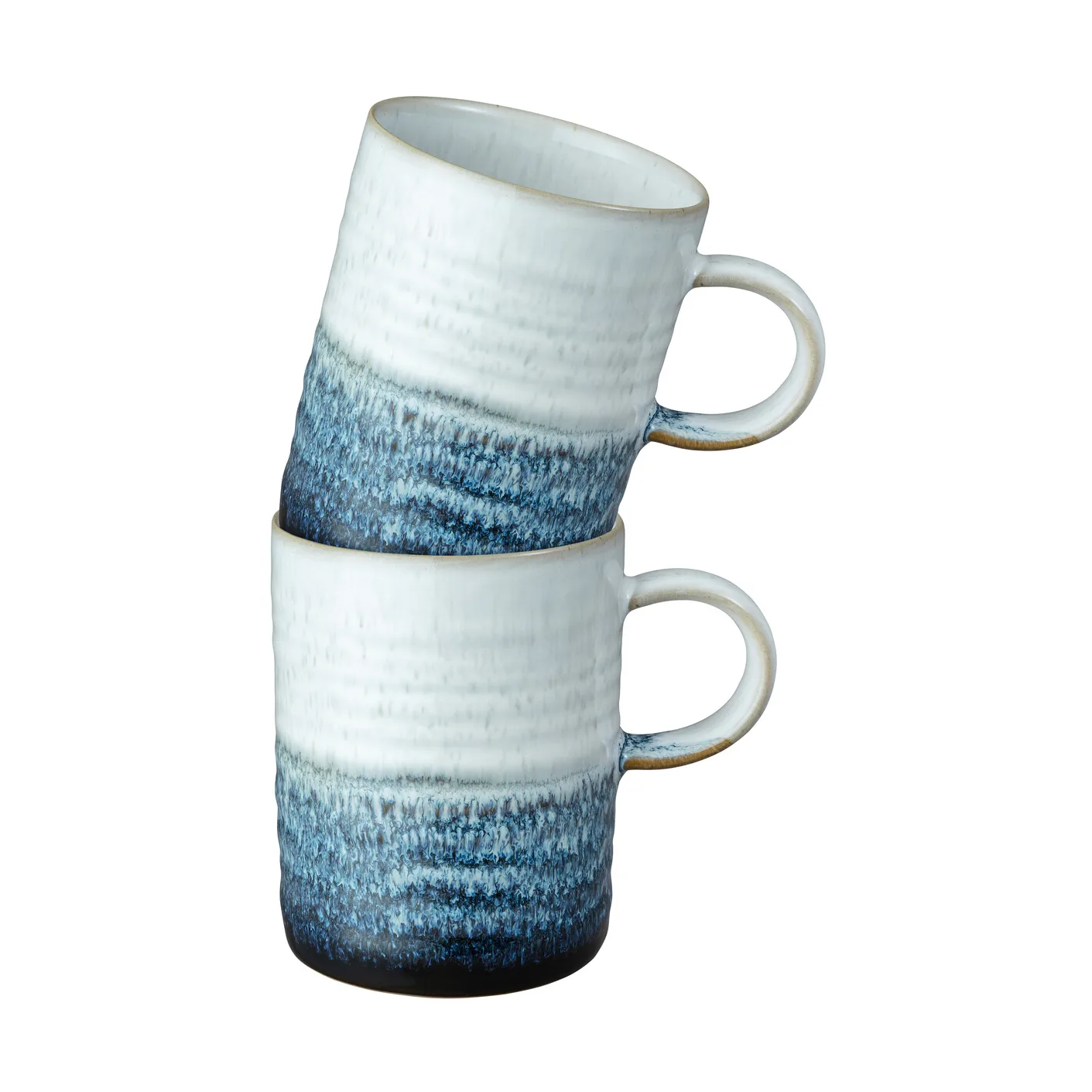 Kiln blue ridged κούπα 2-πακέτο, 41 cl Denby