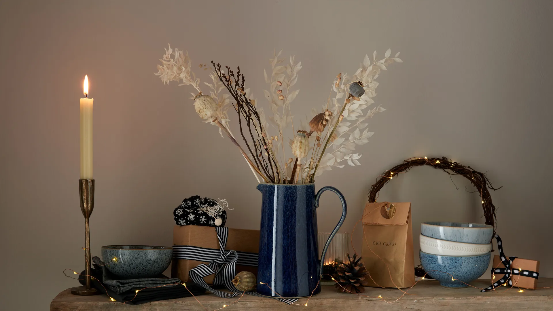 Μπλε μπολ ρυζιού Studio Μπλε 13 εκ, Σκούρο γκρι Denby