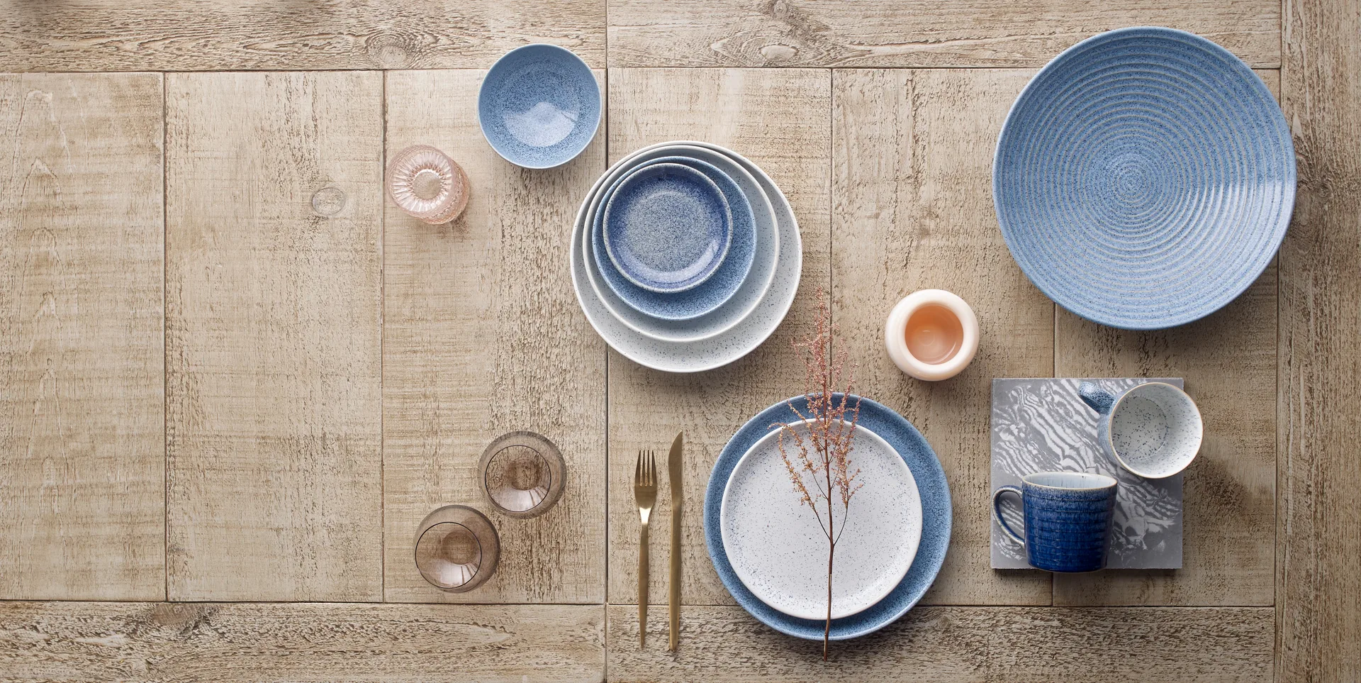 Μπλε μπολ ρυζιού Studio Μπλε 13 εκ, Σκούρο γκρι Denby