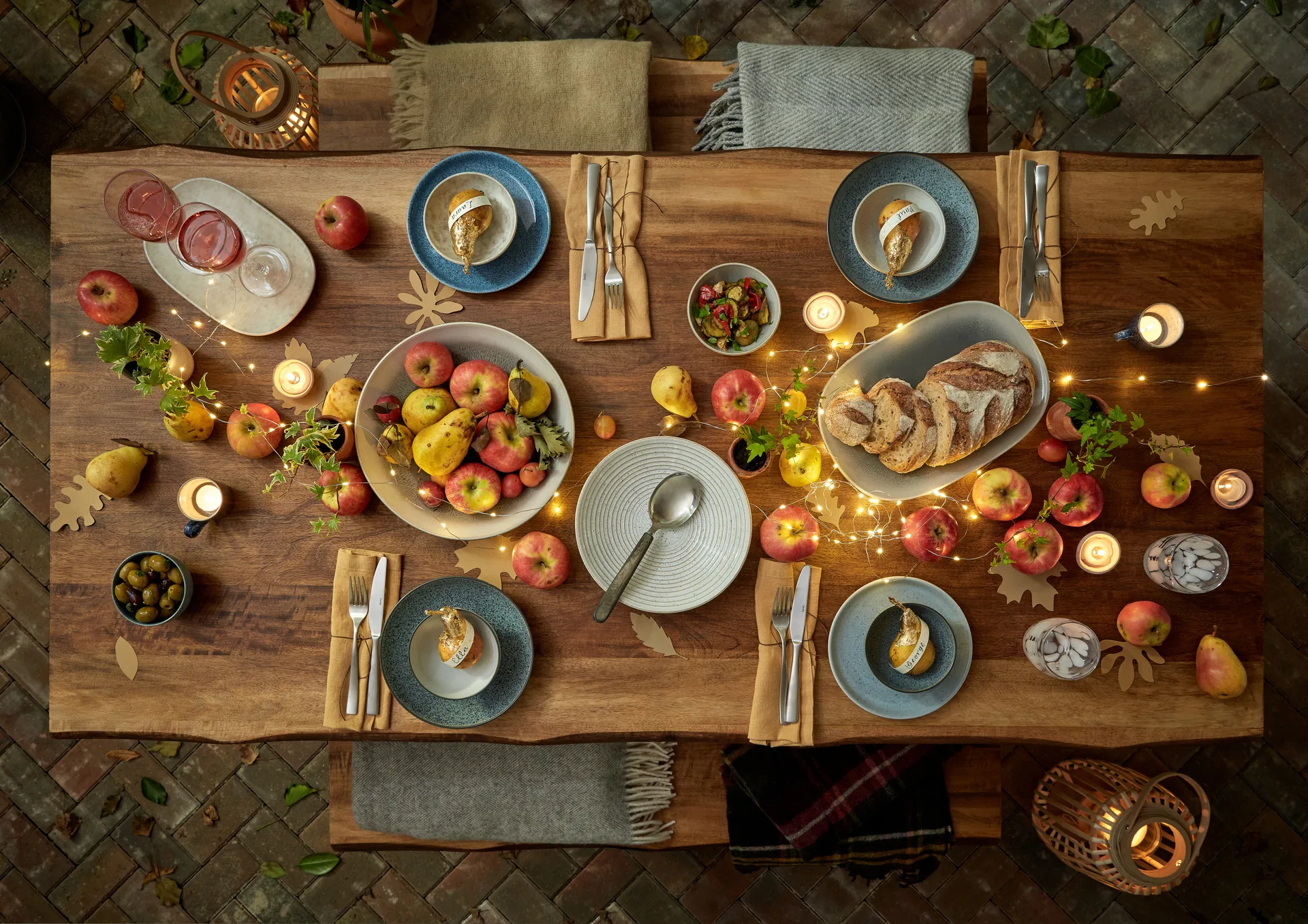 Γκρι πλατύ μπολ πρωινού Studio 17 εκ, συσκευασία 4 τεμαχίων, Γρανίτης Denby