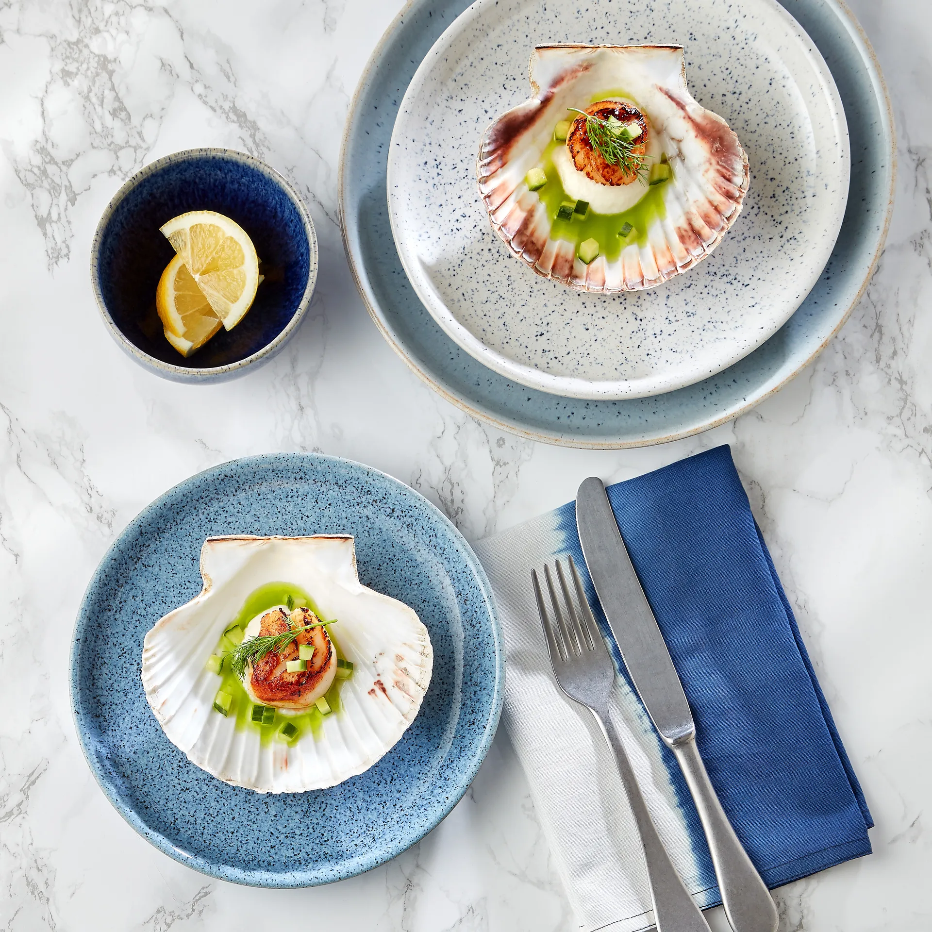 Μπλε μικρό πιάτο Studio 17 εκ, Σκούρο γκρι Denby