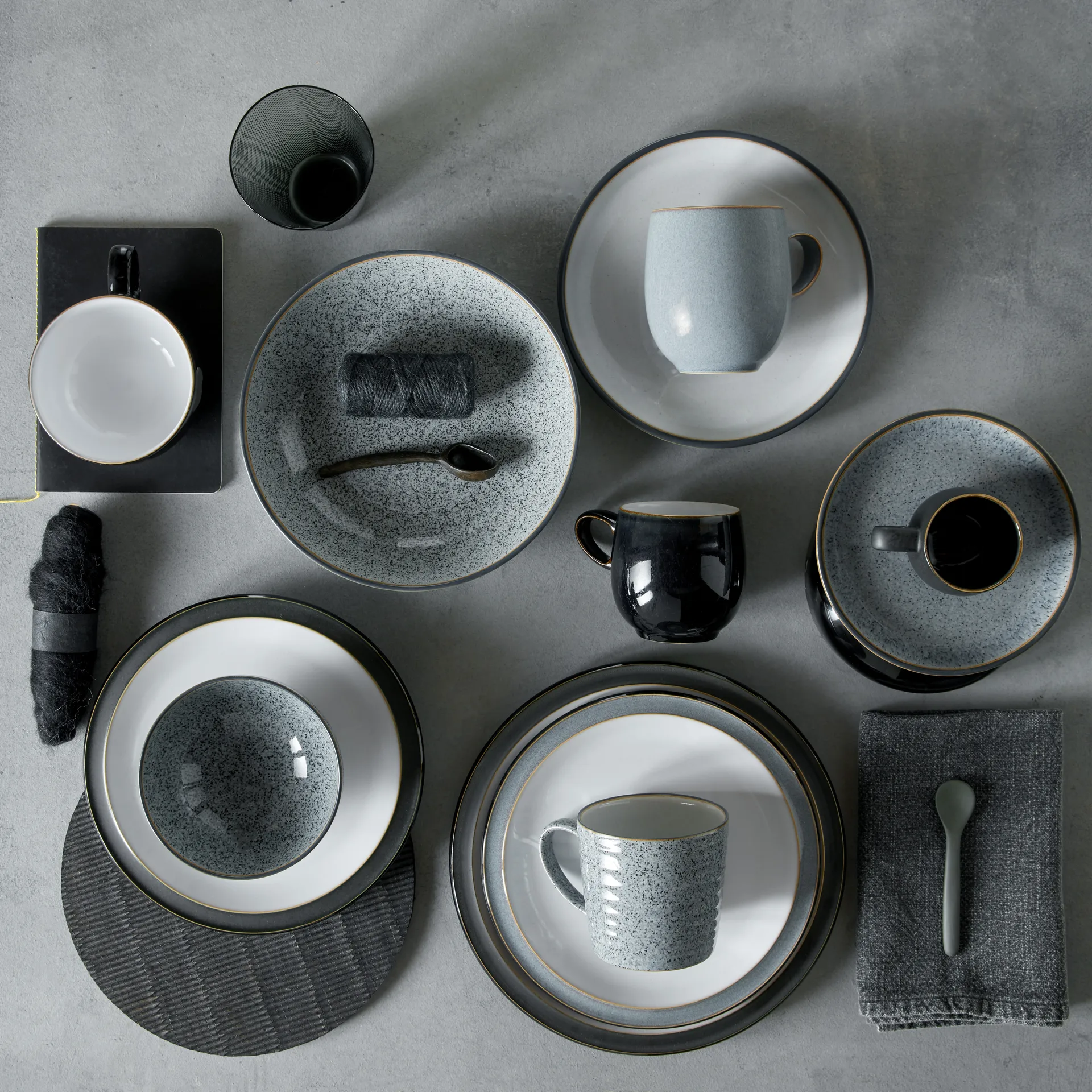 Μπολ ζυμαρικών Studio γκρι 22 εκ, Γρανίτης Denby