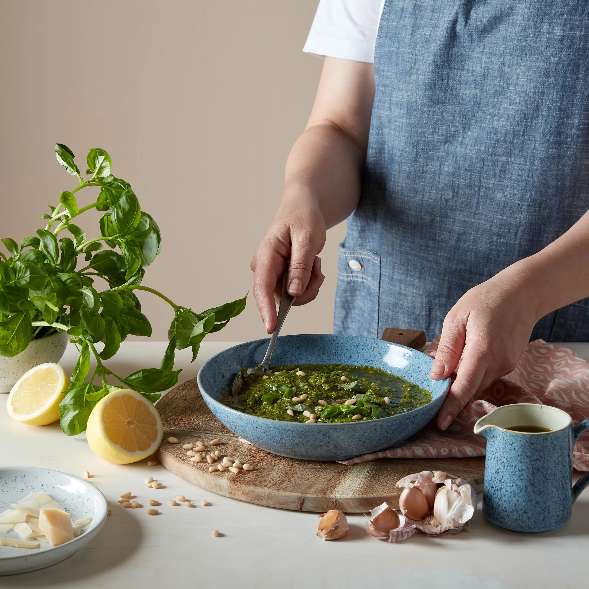 Μπολ ζυμαρικών, Studio Μπλε, 22 εκ, Σκούρο γκρι Denby