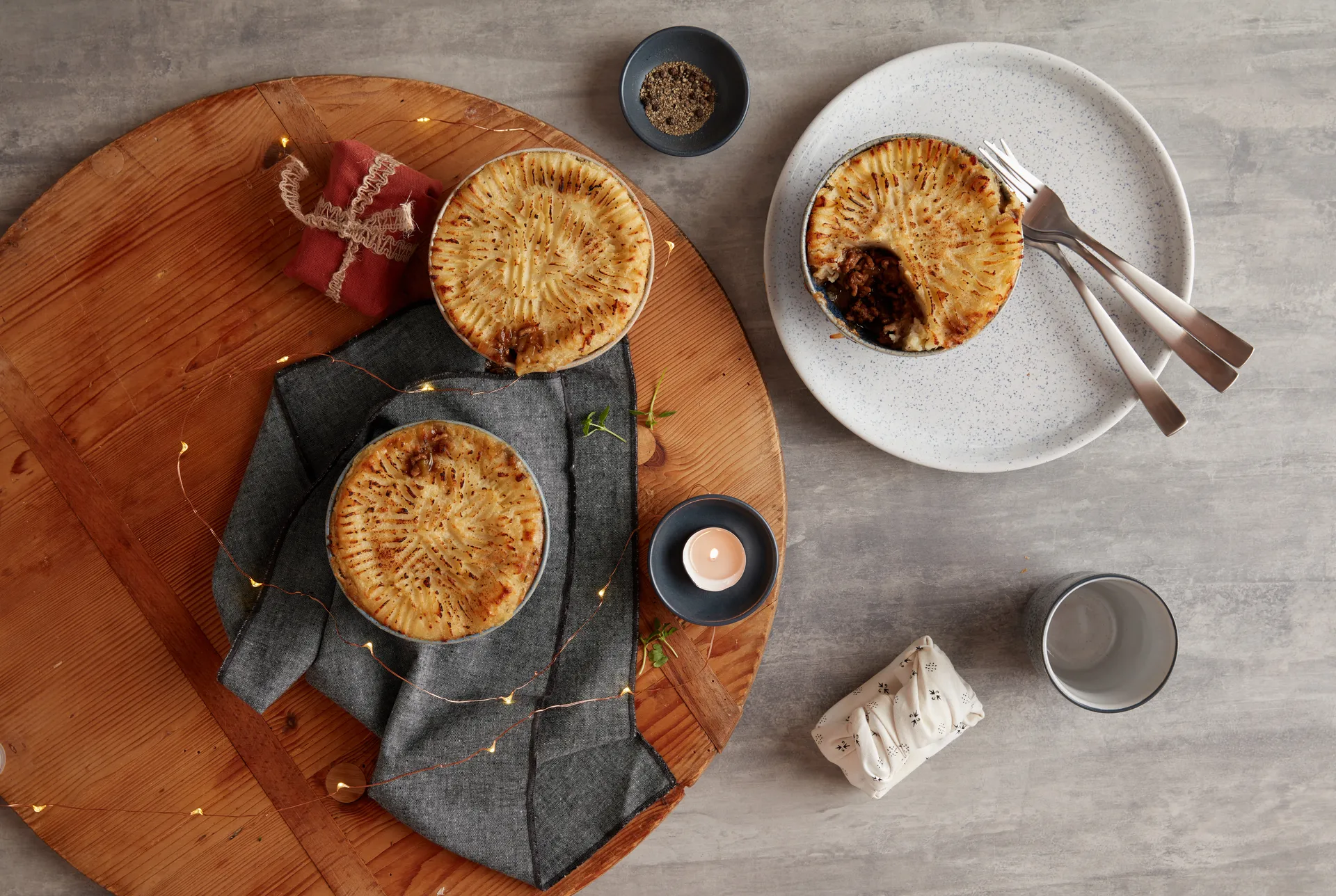 Μπλε ρηχό πιάτο Studio 26 εκ, Κιμωλία Denby