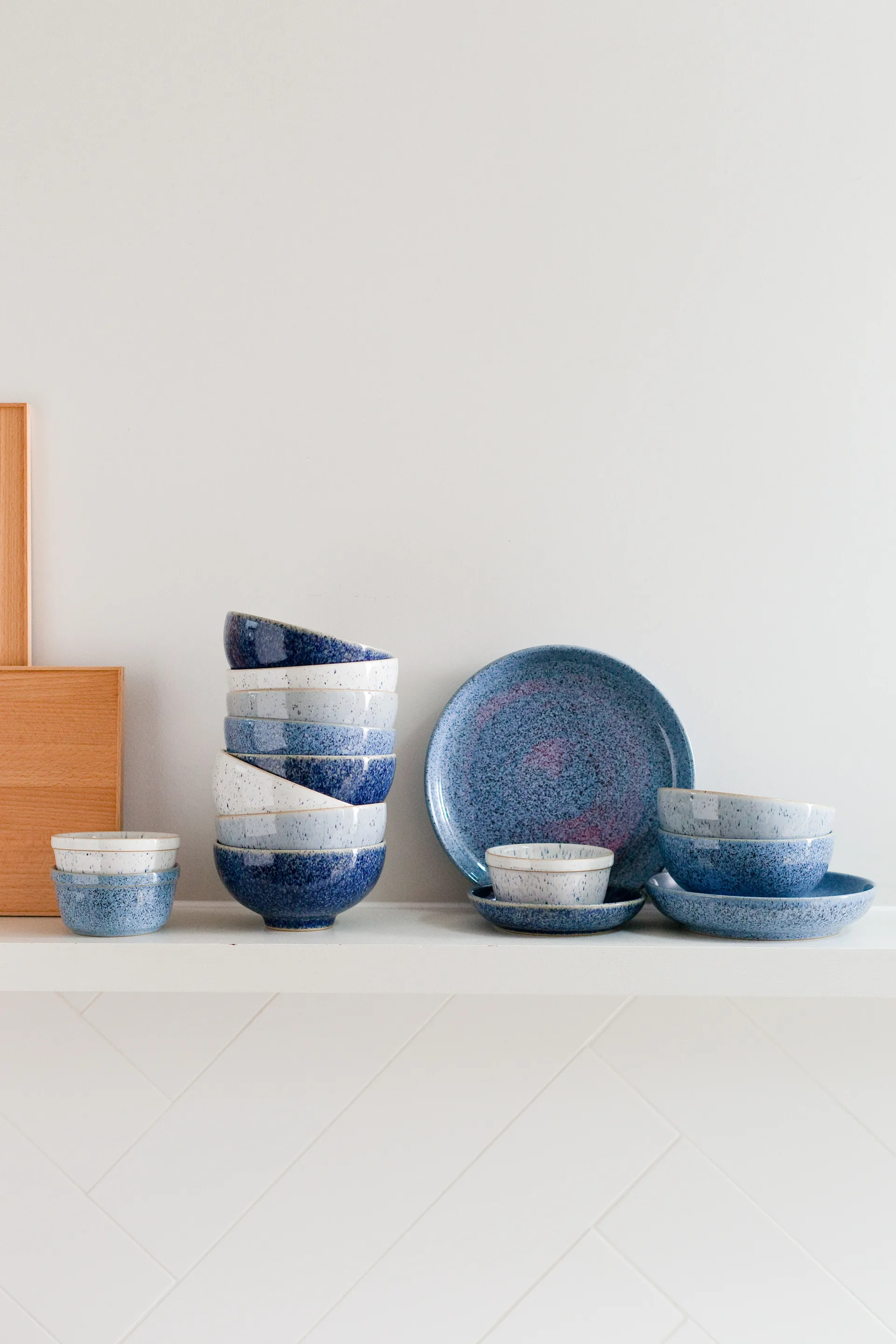 Μπλε ρηχό πιάτο Studio 26 εκ, Μπλε του κοβαλτίου Denby