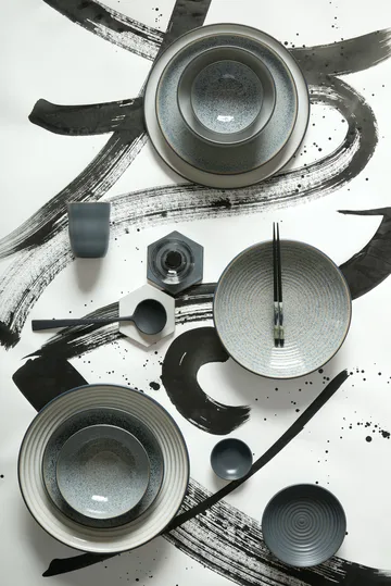 Μπολ με αυλακώσεις, Studio Γκρι, 31 εκ - Γρανίτης - Denby