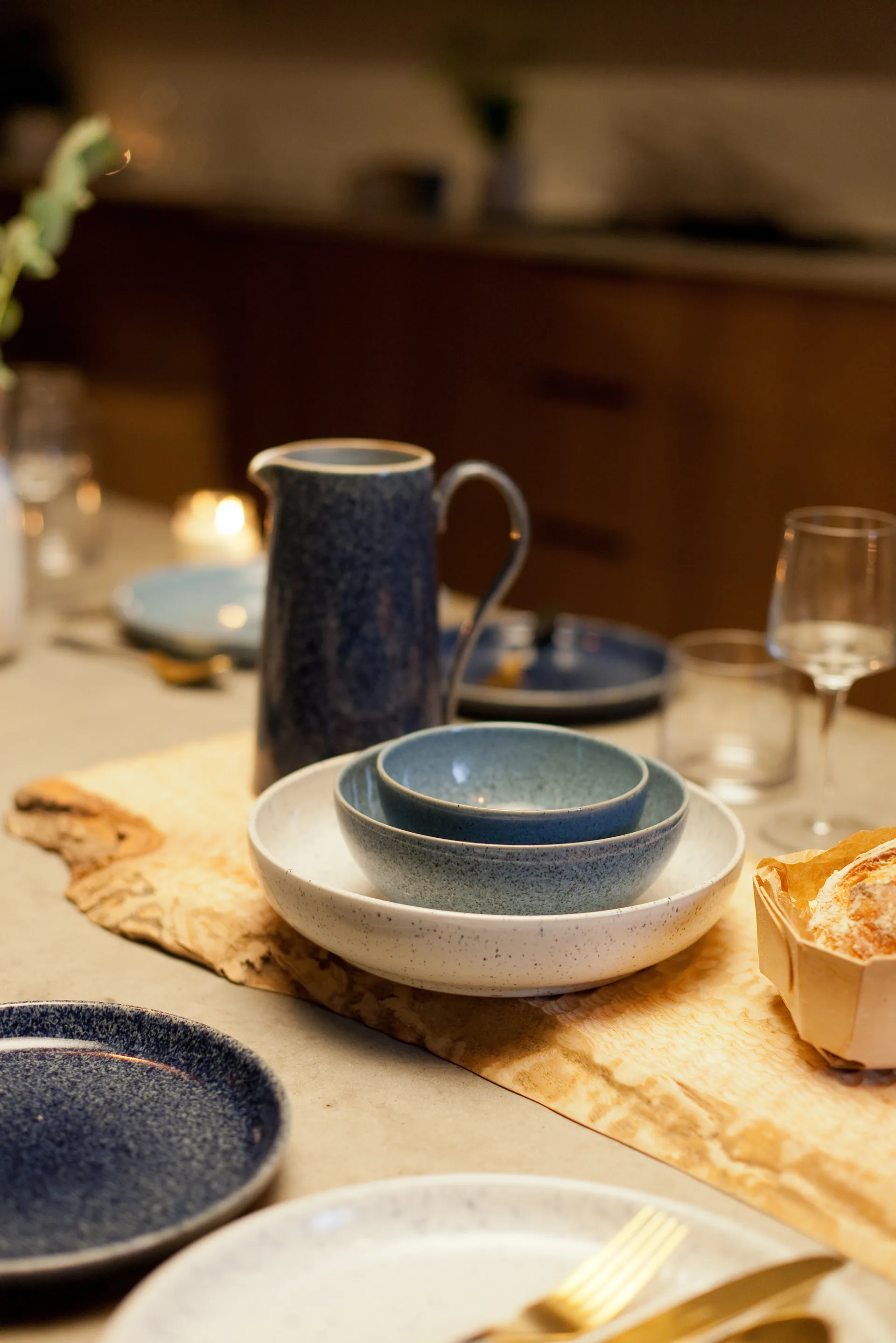 Studio Blue μπολ 20.5 cm, Χαλίκι Denby