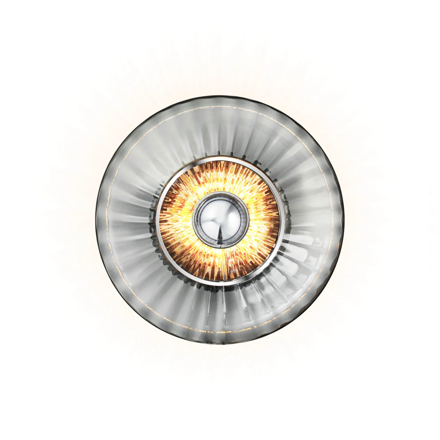 New Wave Optic επιτοίχιο φωτιστικό Ø26 εκ., Smoke Design By Us