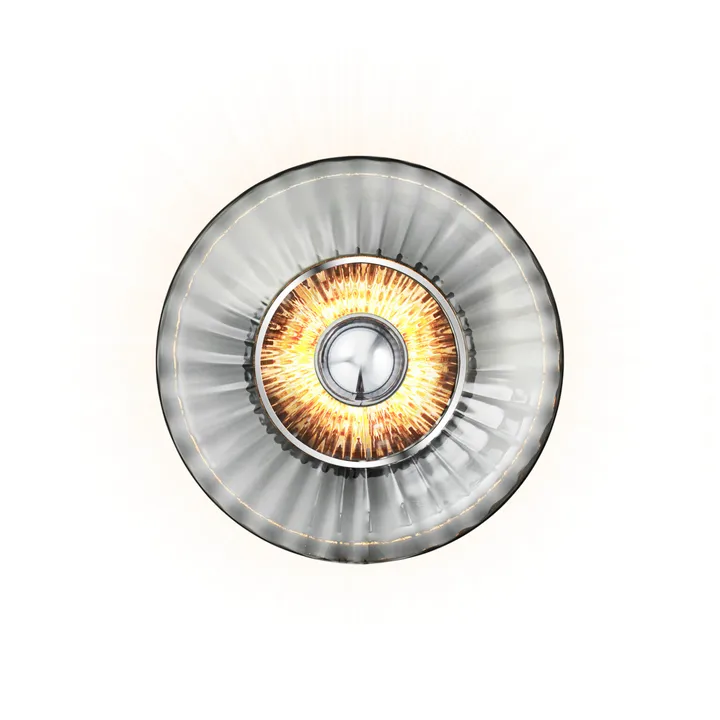 New Wave Optic επιτοίχιο φωτιστικό Ø26 εκ. - Smoke - Design By Us