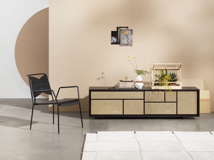Air Τραπεζάκι χαμηλό, Black, rattan Design House Stockholm