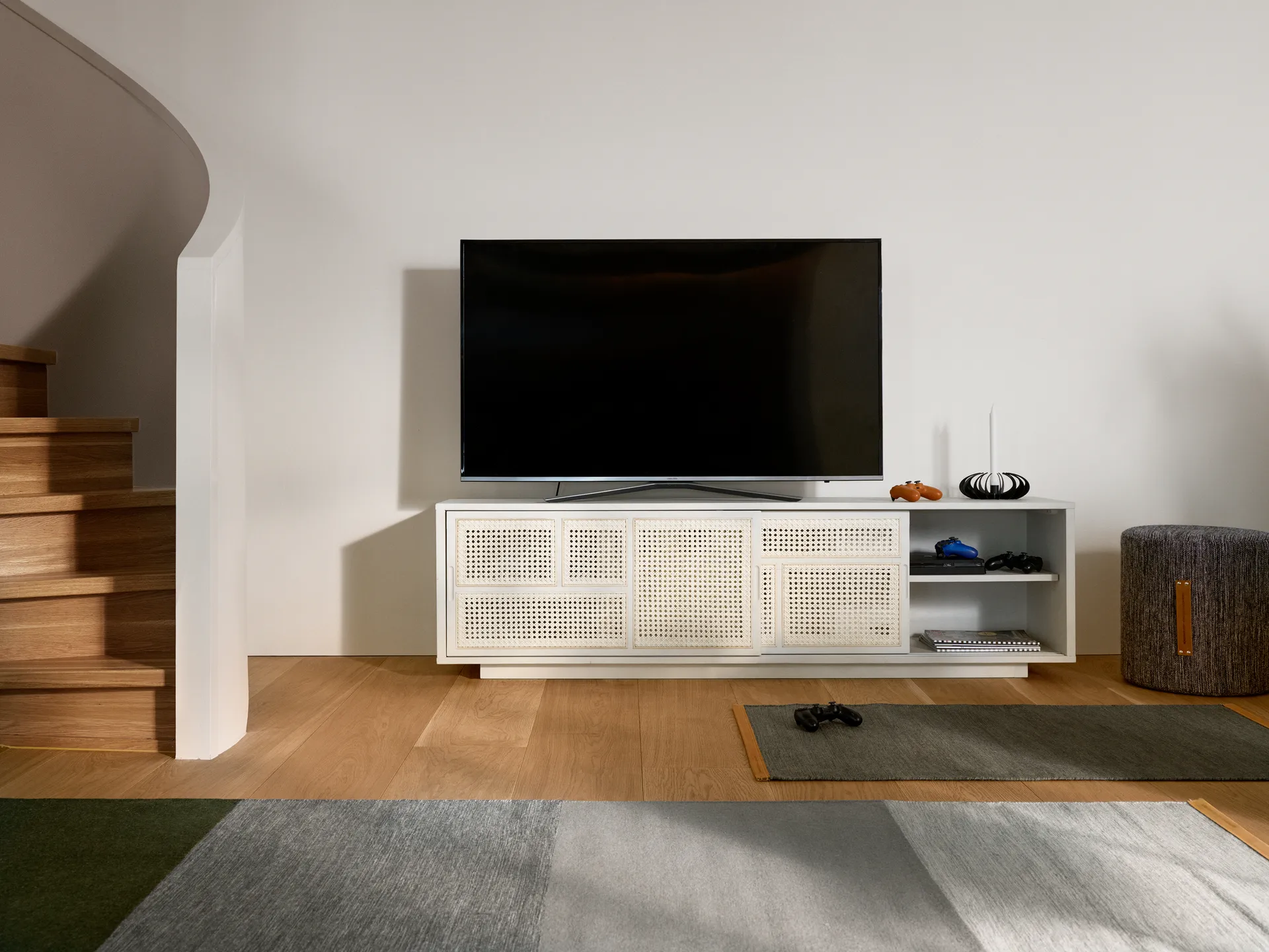 Air Τραπεζάκι χαμηλό, Άσπρο, ραττάν Design House Stockholm