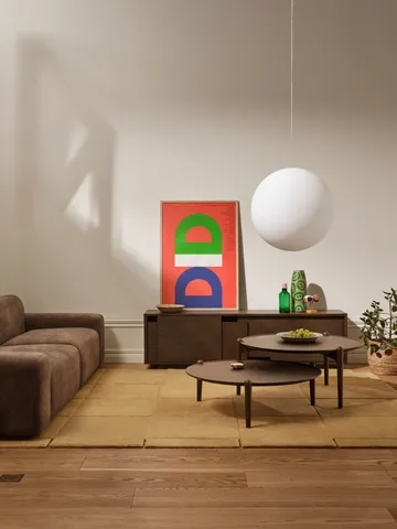 Aria τραπεζάκι σαλονιού - Σκούρα δρυς, Ø90x30 εκ. - Design House Stockholm