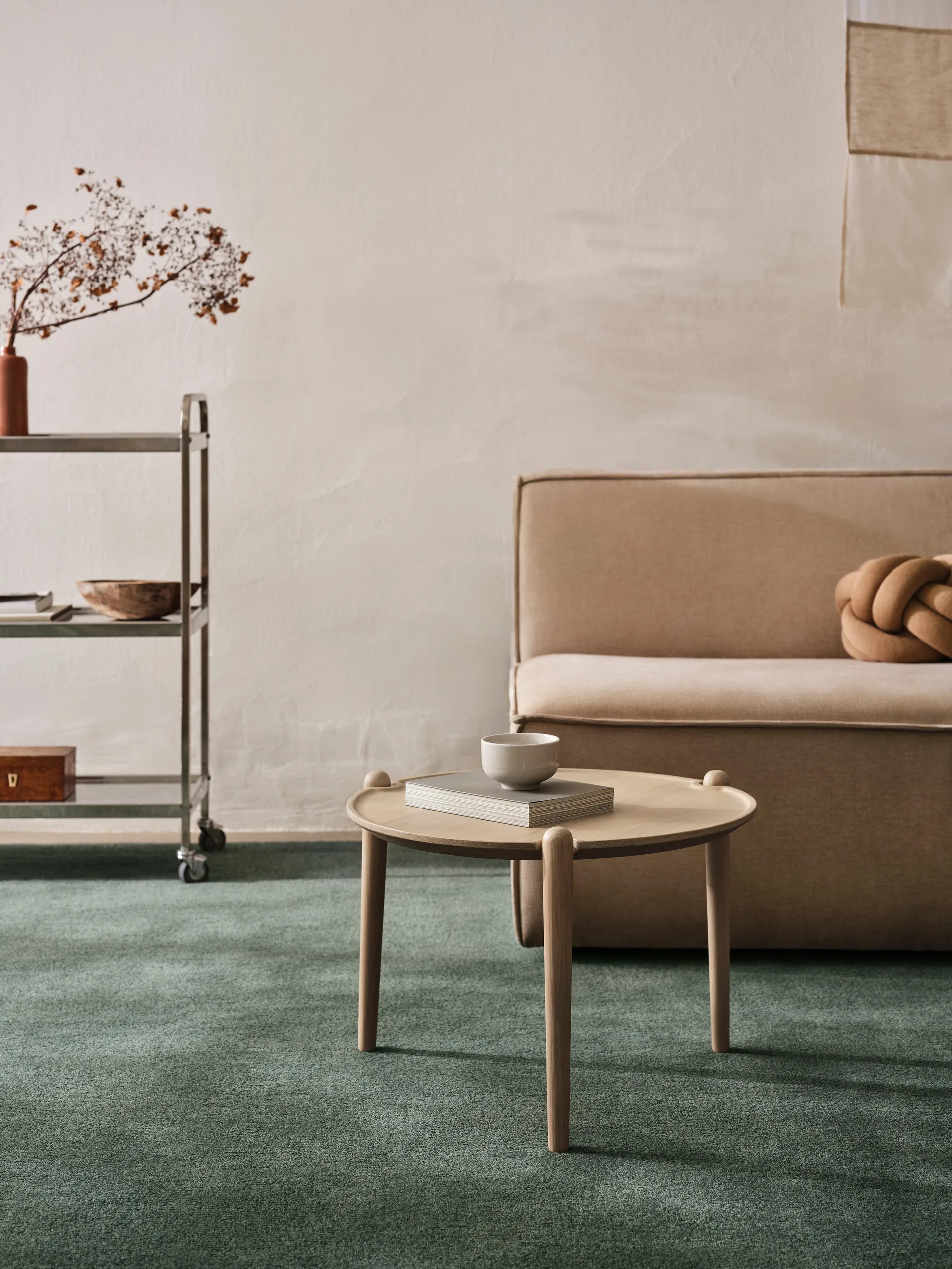 Aria τραπεζάκι σαλονιού, Light oak, Ø50x37 cm Design House Stockholm