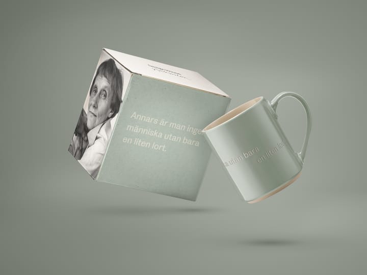 Astrid Lindgren κούπα. annars är man ingen människa, Σουηδικό κείμενο Design House Stockholm