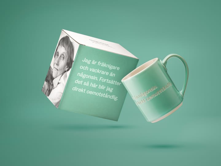 Astrid Lindgren κούπα, I am frecklier…, πράσινο-σουηδικά Design House Stockholm