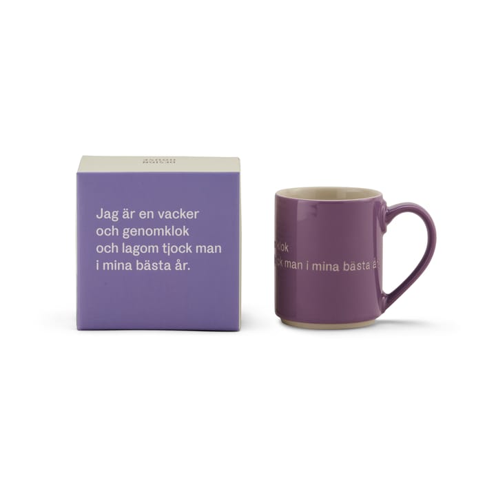 Astrid Lindgren κούπα, I am handsome, λιλά-σουηδικά Design House Stockholm