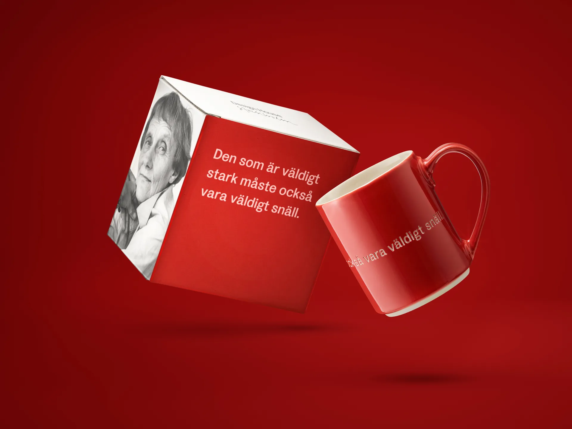 Astrid Lindgren κούπα, If you are very strong, κόκκινο-σουηδικά Design House Stockholm