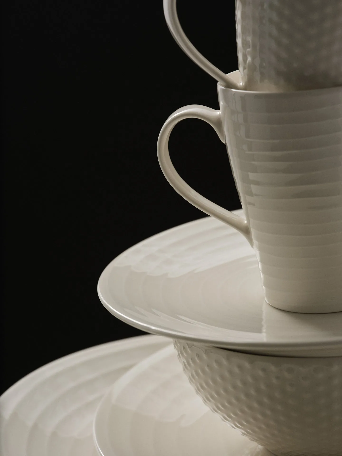 Blond πιάτο δείπνου 28 cm, λευκό ριγέ Design House Stockholm