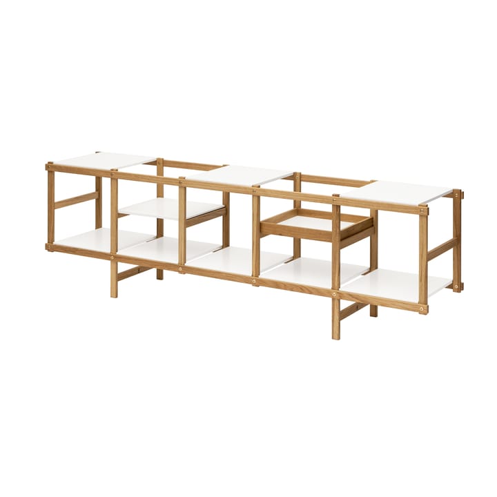 Χαμηλή ραφιέρα, Frame - Δρυς-λευκό - Design House Stockholm
