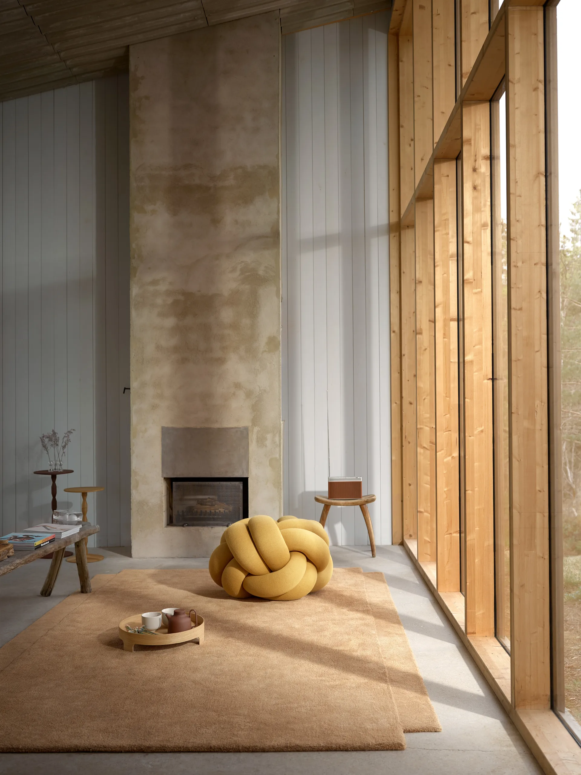 Knot μαξιλάρι XL, Κίτρινο Design House Stockholm