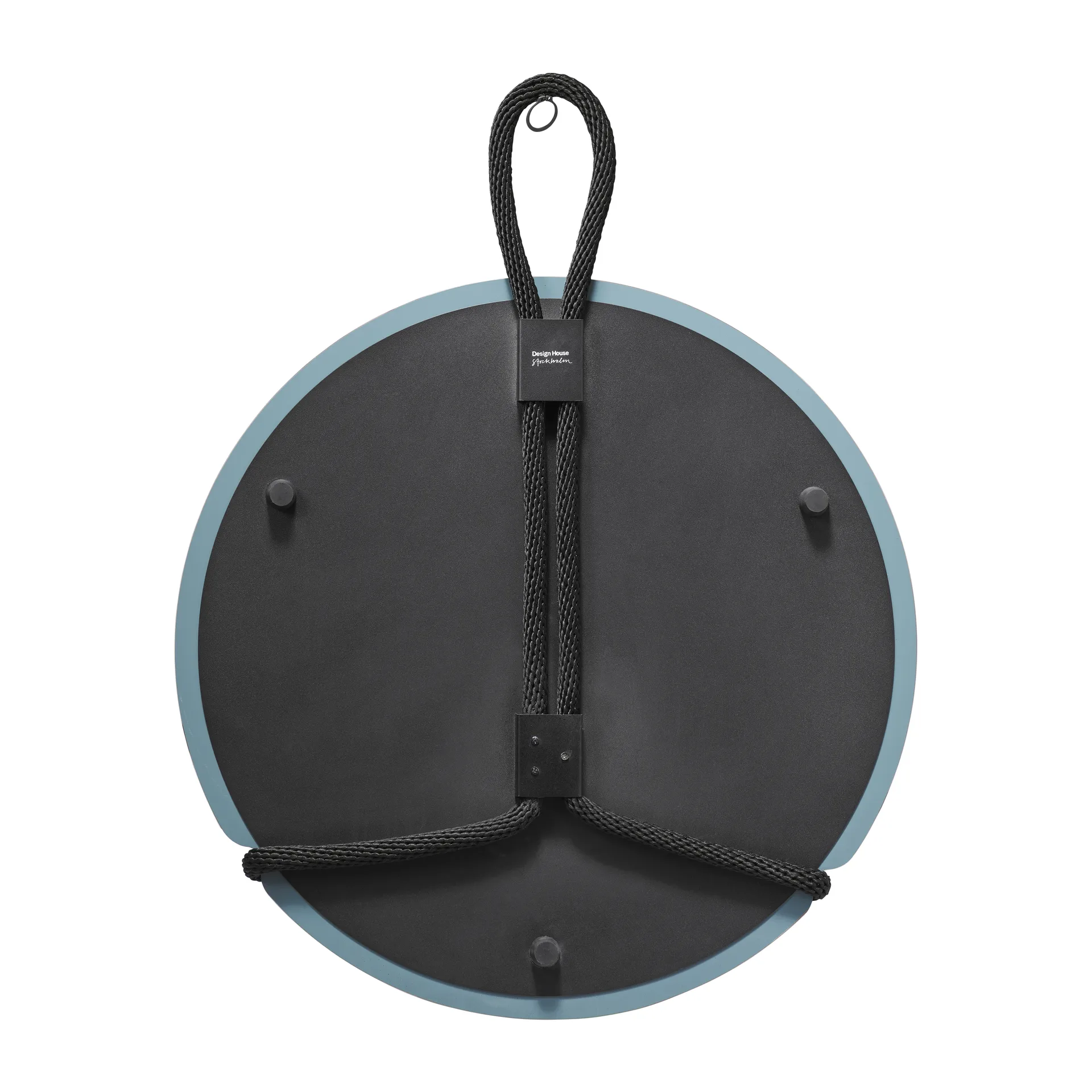 Lasso καθρέφτης στρογγυλός, διαφανές-μαύρο Design House Stockholm