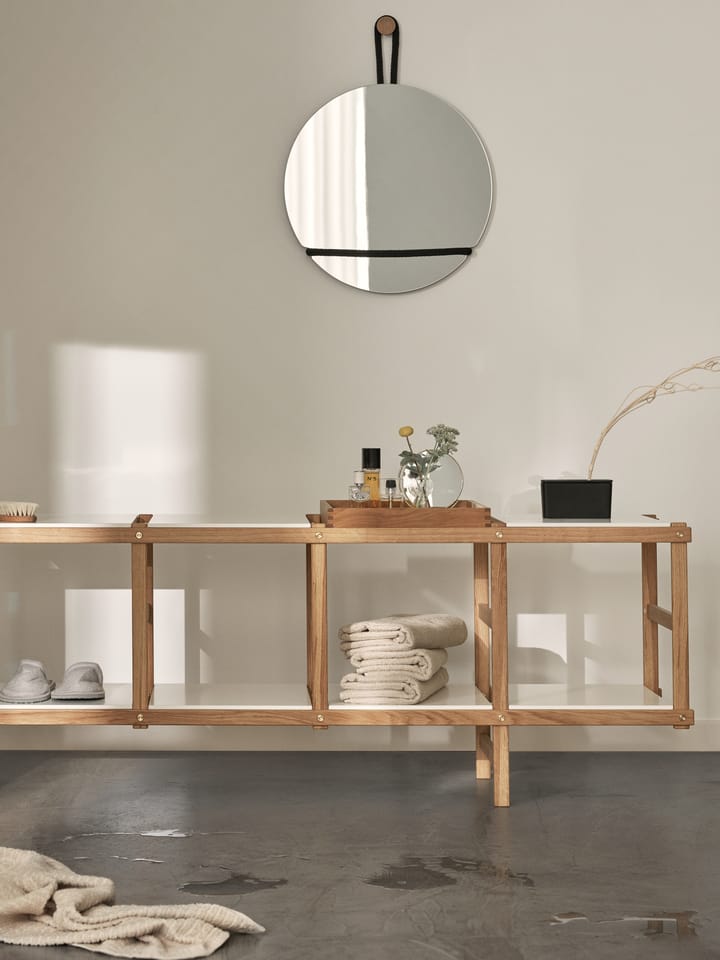 Lasso καθρέφτης στρογγυλός, διαφανές-μαύρο Design House Stockholm