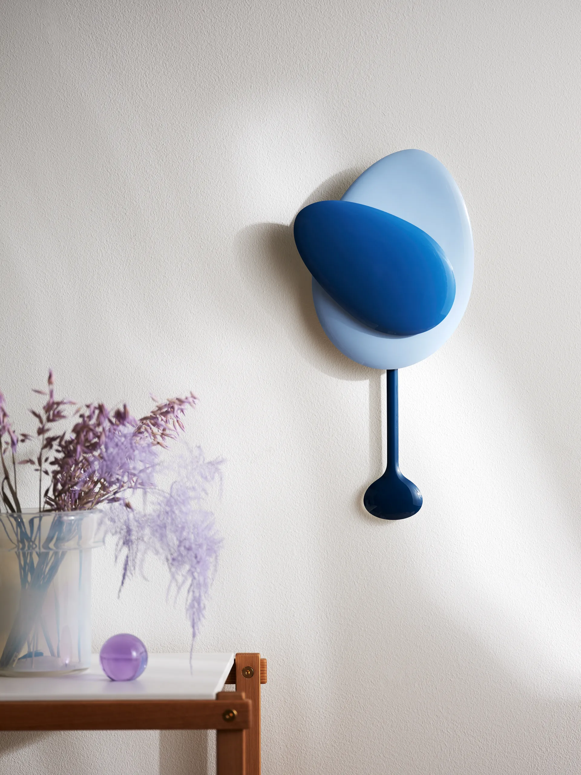 ρολόι τοίχου Mellow Clock, Blue Design House Stockholm