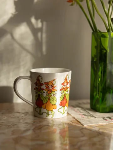 Κούπα Nasturtium με χερούλι 40 cl - White - Design House Stockholm