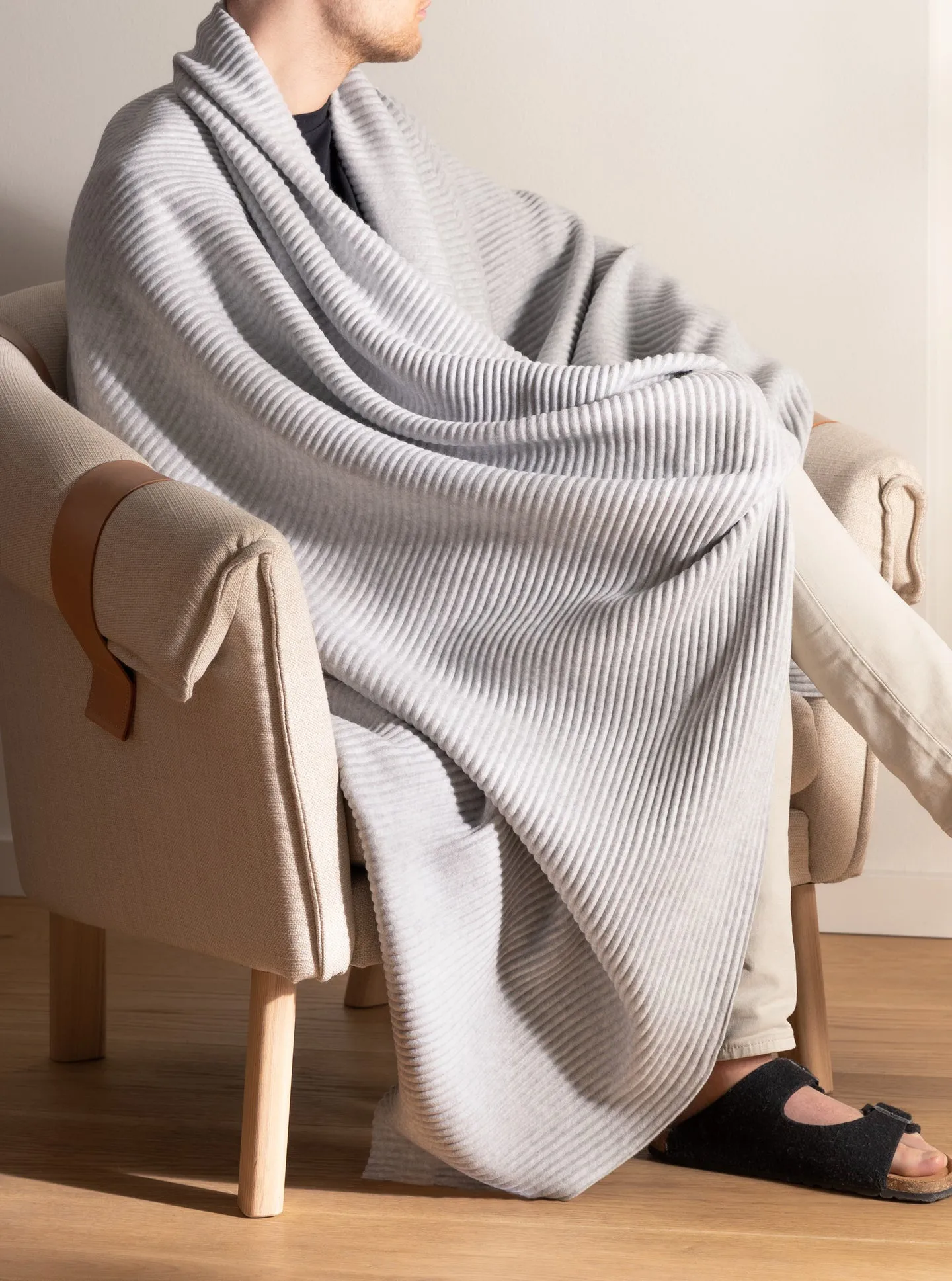 Pleece ριχτάρι 140x170 εκ, Light grey Design House Stockholm