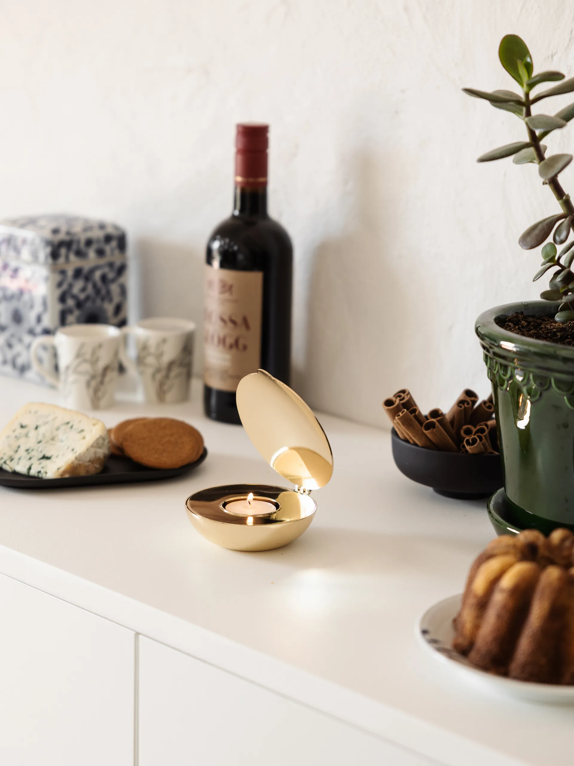 Shell κερί , ορείχαλκος Design House Stockholm