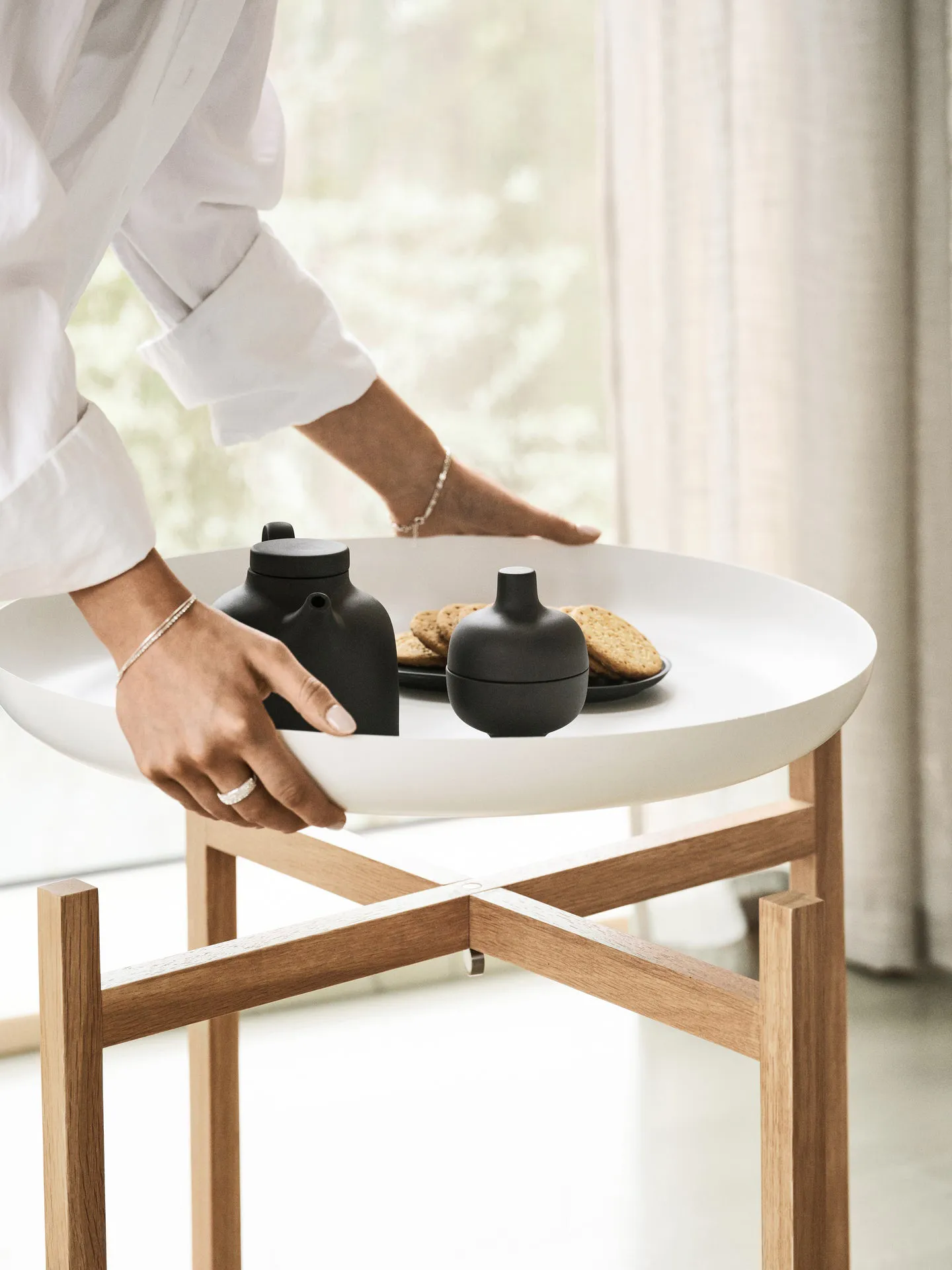 Tablo Table Set πλαϊνό τραπέζι, High white Design House Stockholm