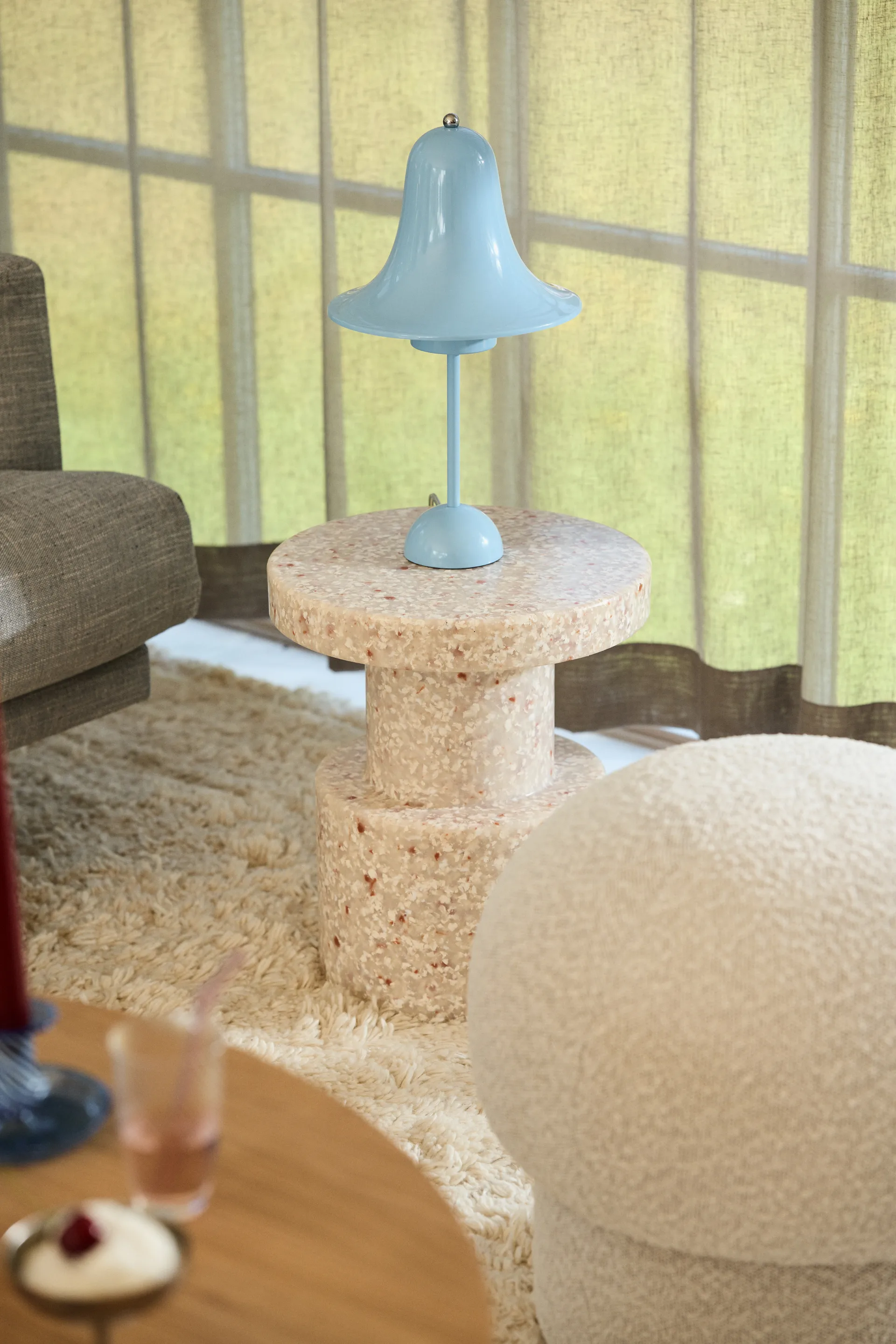 Uno πουφ Ø50 cm, Cream Design House Stockholm