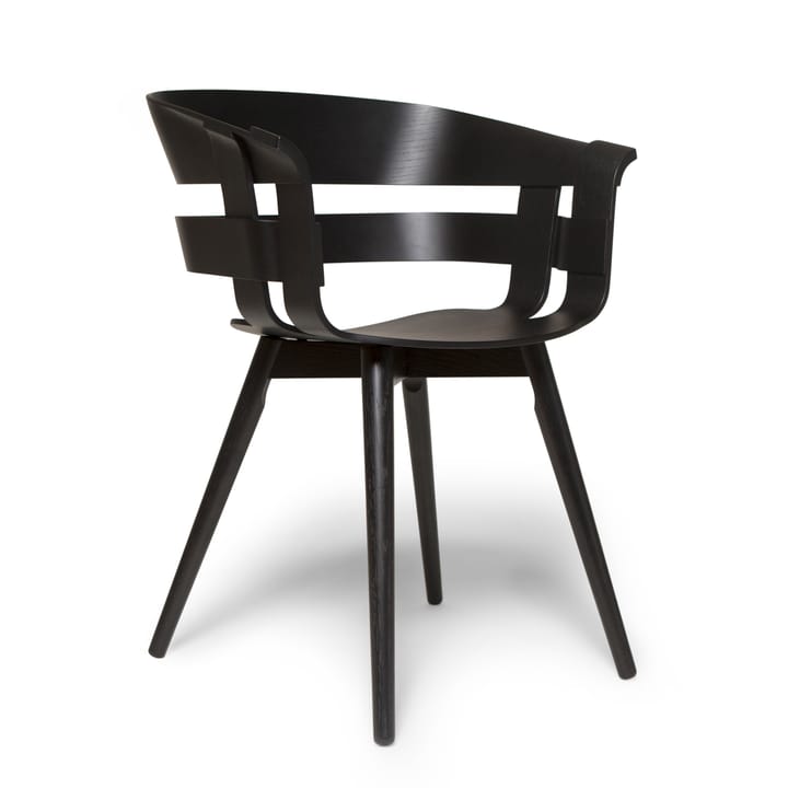 Wick Καρέκλα καρέκλα - Black-black ash legs - Design House Stockholm