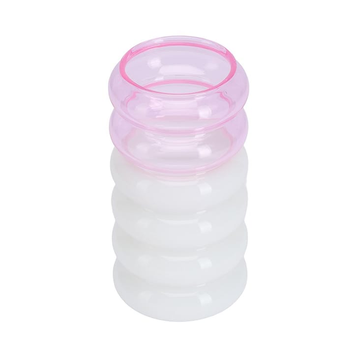Βάζο και κηροπήγιο Bubble 2 σε 1 13,5 cm, Pink Design Letters