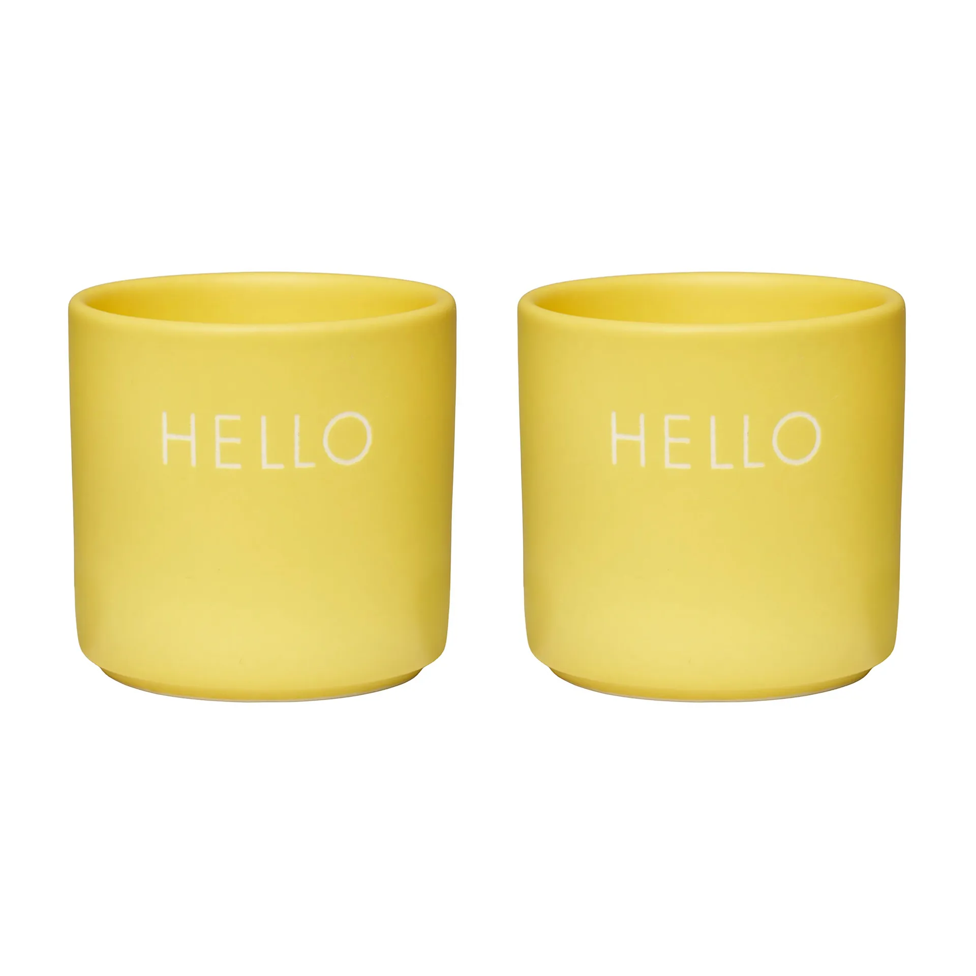 Design Letters αυγοθήκη 2 τεμαχίων, Hello-yellow Design Letters