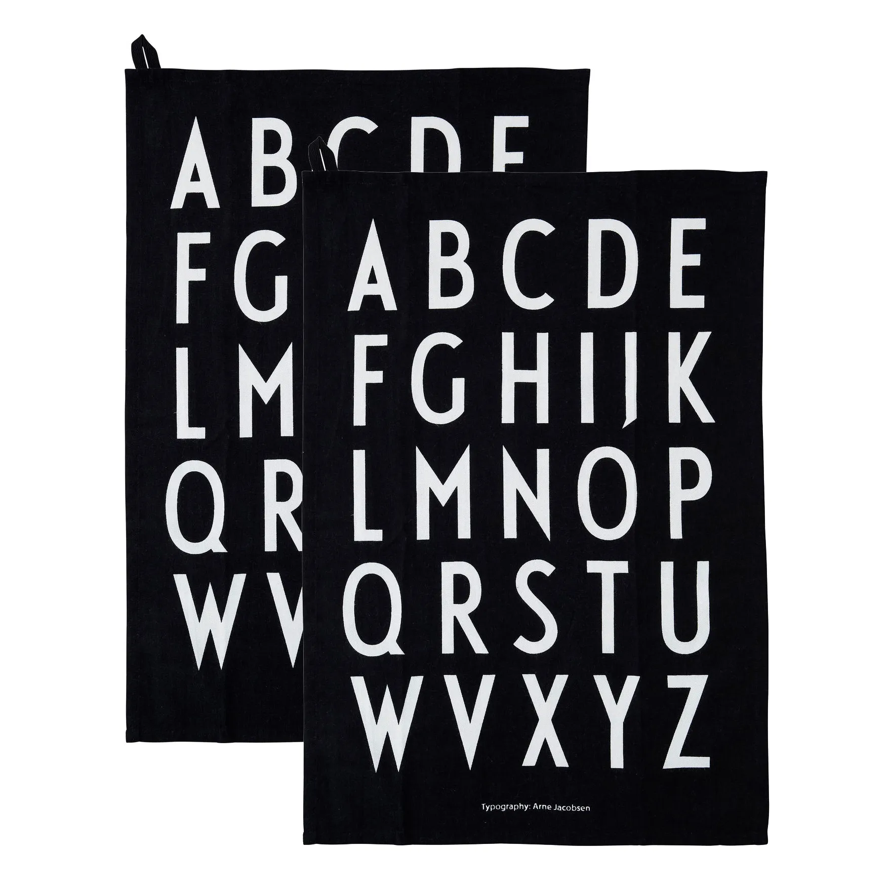 Design Letters πετσέτα κουζίνας 40x60 cm Συσκευασία 2 τεμαχίων, Μαύρο Design Letters