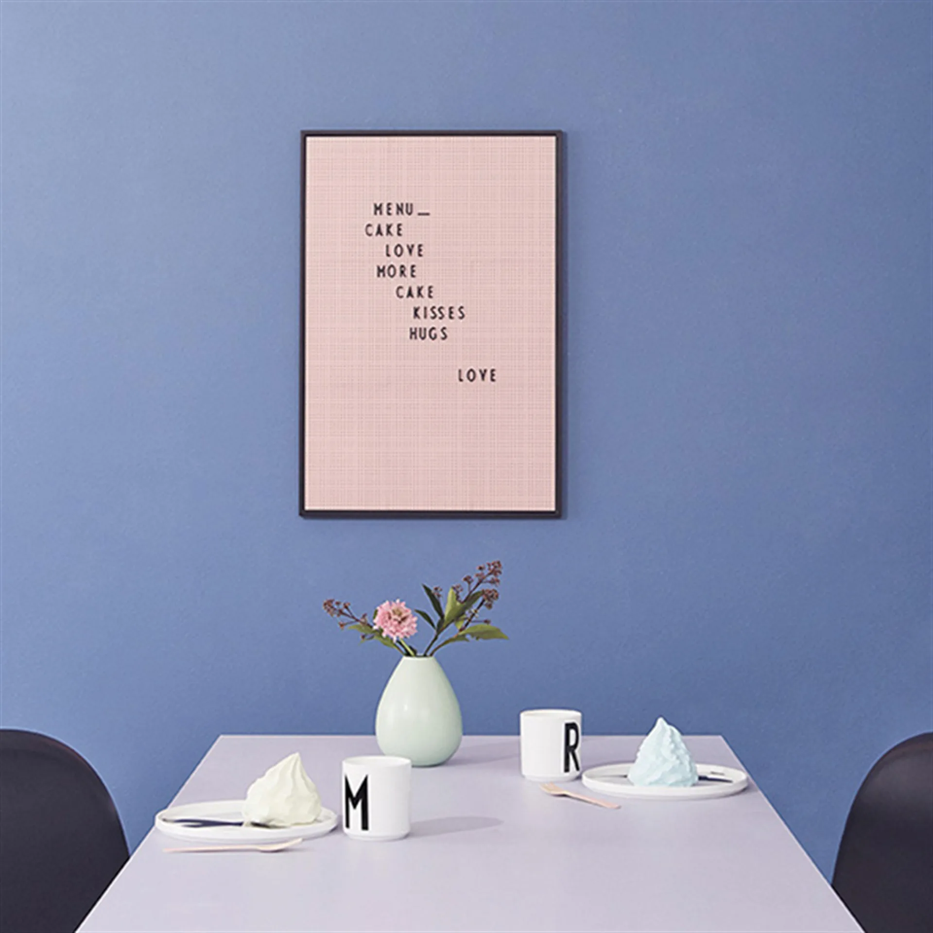 Design Letters πίνακας με γράμματα A2, τριανταφυλλί Design Letters