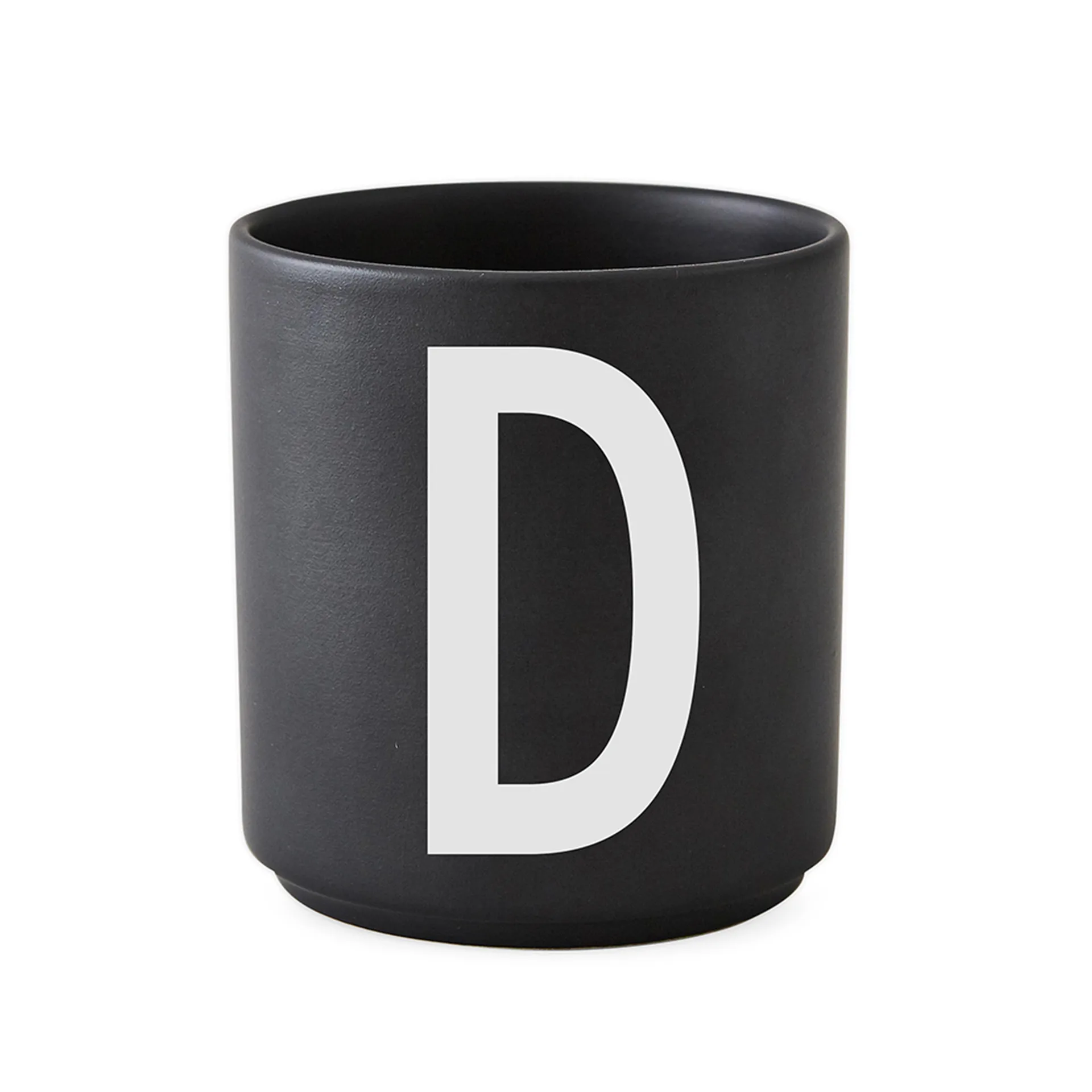 Design Letters φλιτζάνι μαύρο, D Design Letters