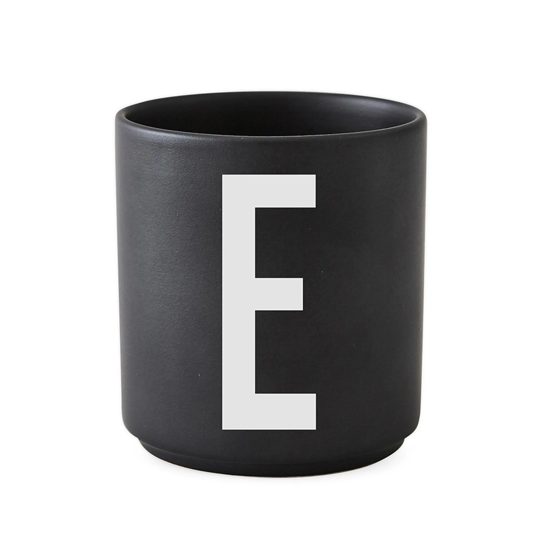 Design Letters φλιτζάνι μαύρο, E Design Letters
