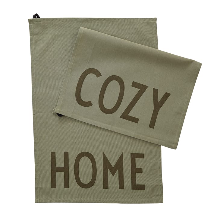 Design Letters πετσέτα κουζίνας favourite 2 τμχ. - Cozy-home-πράσινο της ελιάς - Design Letters