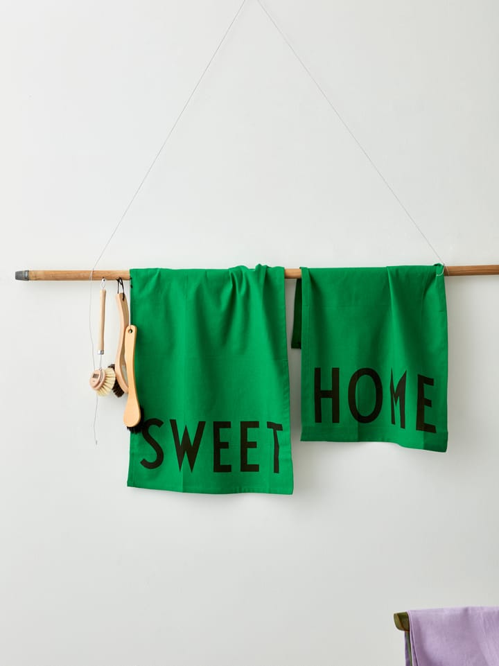 Design Letters πετσέτα κουζίνας favourite 2 τμχ., Sweet-home-πράσινο Design Letters